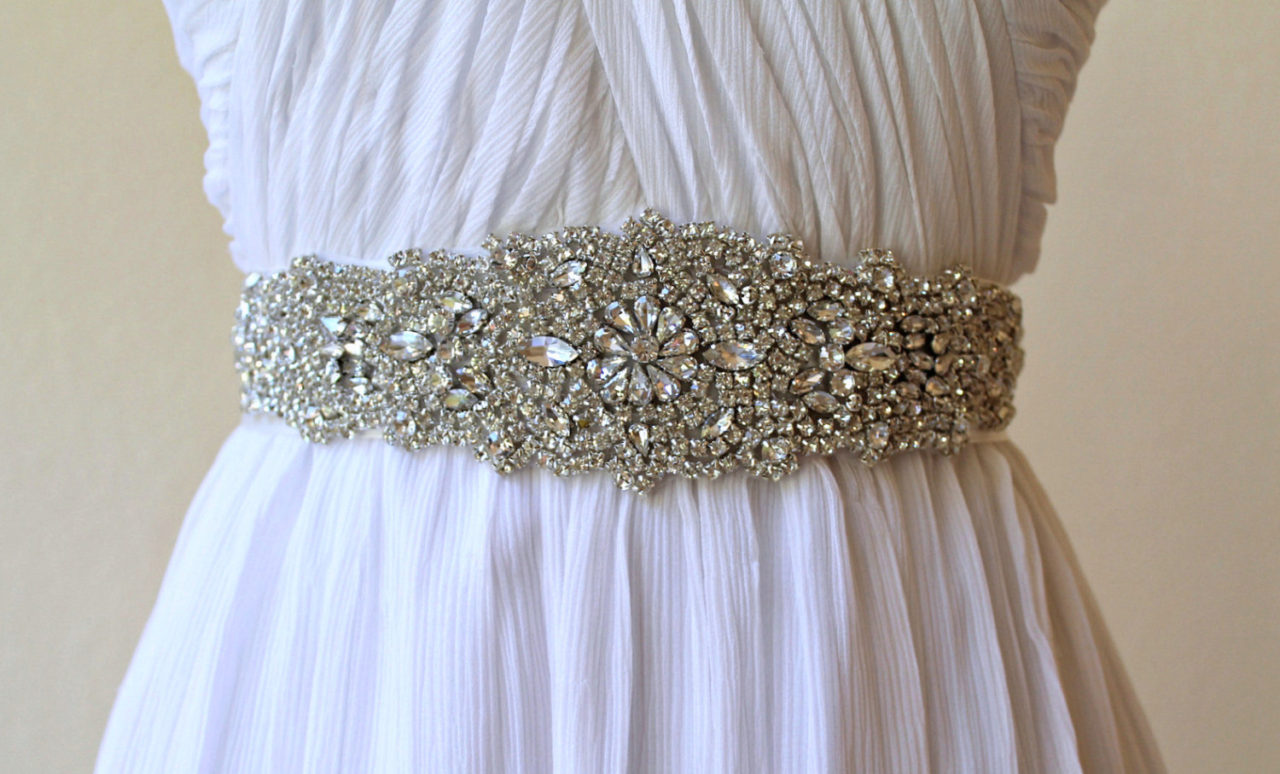 10 Beautiful Bridal Sashes Belts To Make Your Dress Unique Weddingsonline