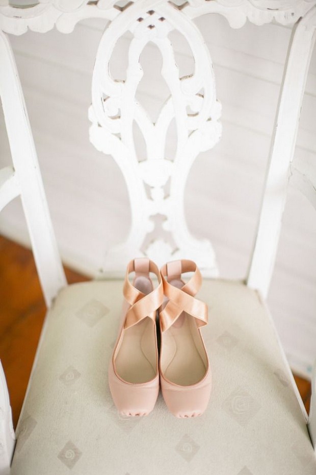 blush bridesmaid shoes