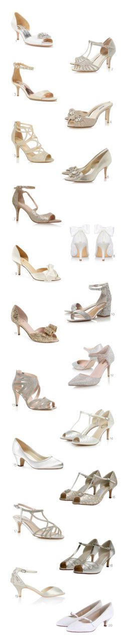 wedding mid heels