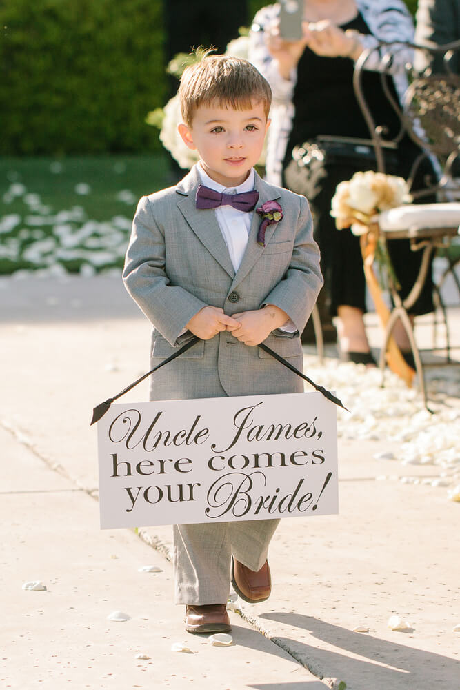 wedding plaques for page boy