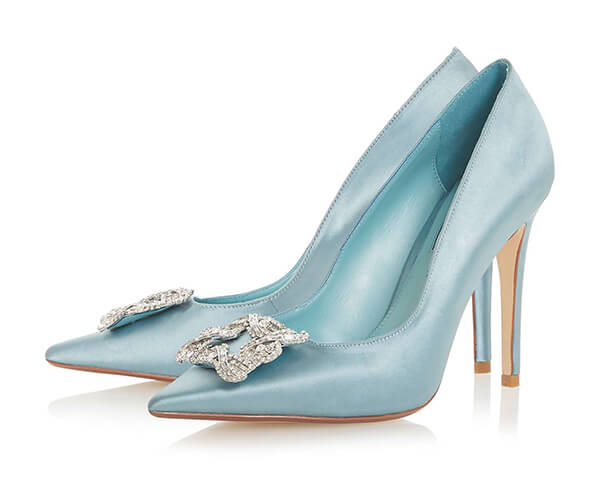 cornflower blue wedding shoes