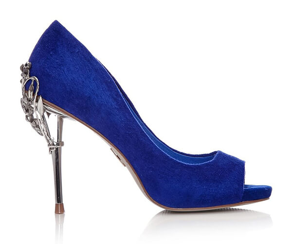 cobalt blue wedding shoes